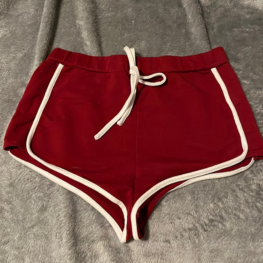 SHEIN , booty shorts , color red , size Xs